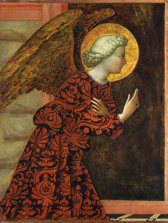 Angel of the Annunciation Painting by Masolino da Panicale