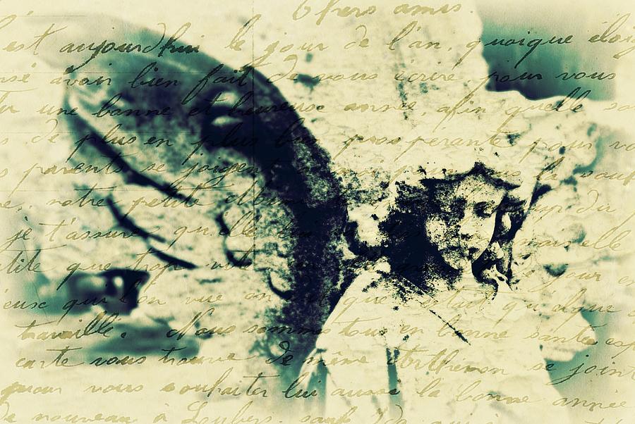 Vintage Photograph - Angel of the Past by Lora Mercado