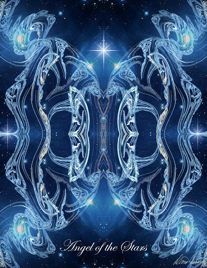 Angel Digital Art - Angel of the Stars by Diana Haronis