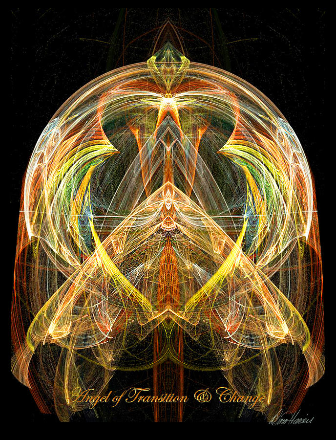 Angel of Transformation and Change Digital Art by Diana Haronis