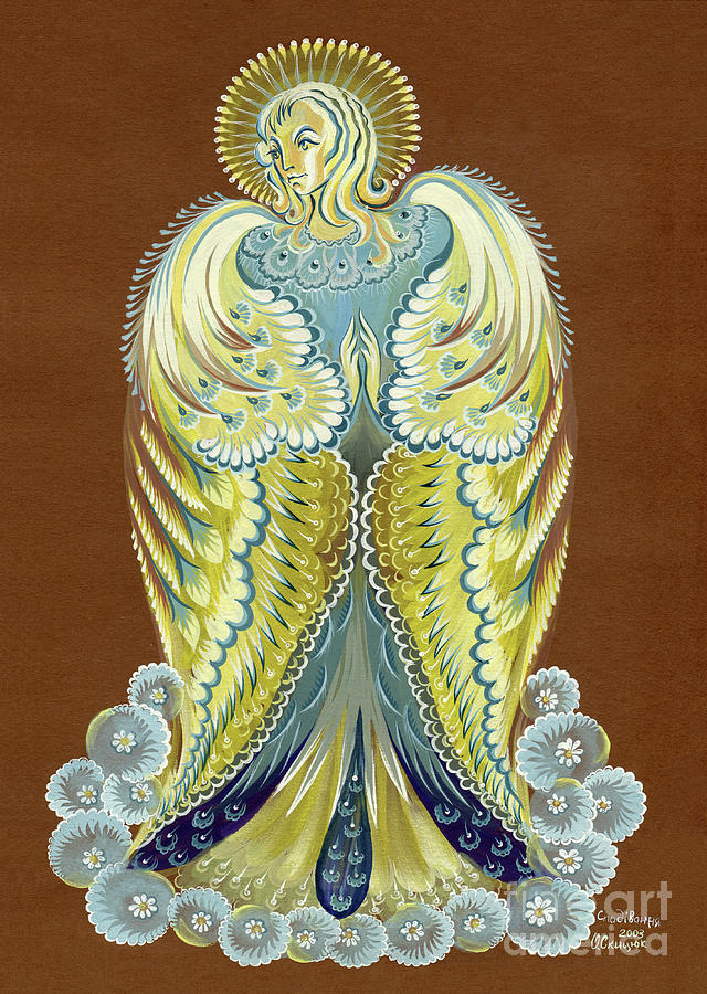 Angel Painting - Angel by Olena Skytsiuk