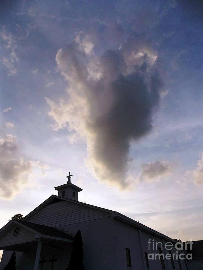 Angel Over Old Church Photograph by Matthew Seufer
