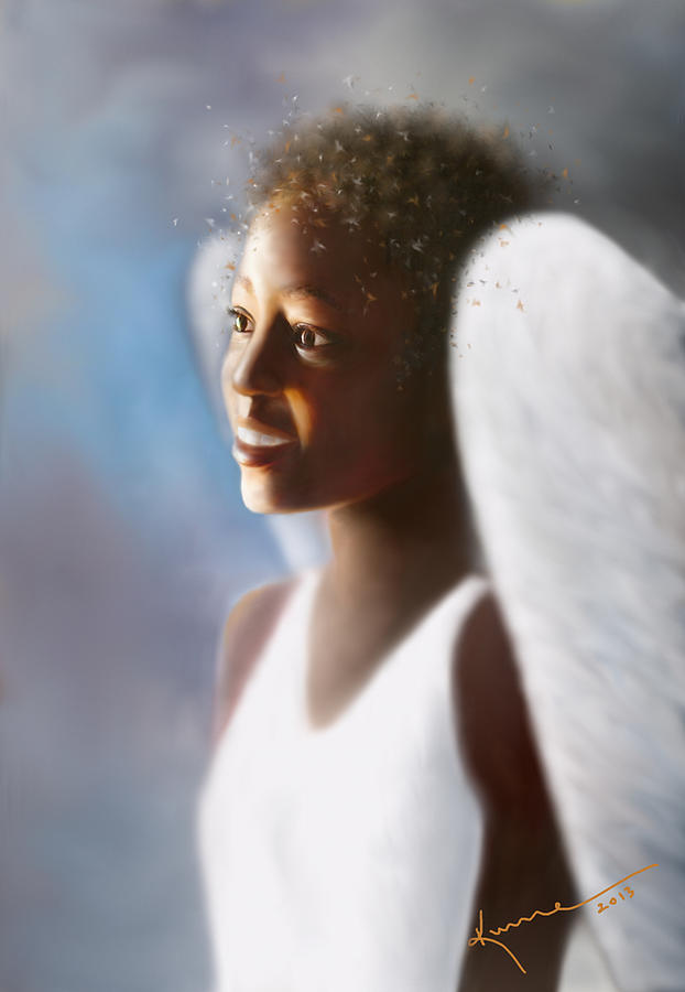 Fantasy Painting - Angel Smile by Kume Bryant