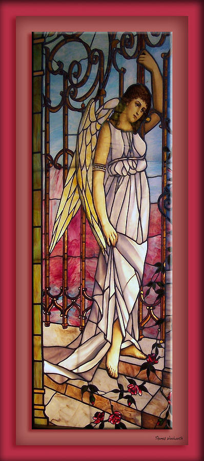 Angel Stained Glass Window Photograph by Thomas Woolworth