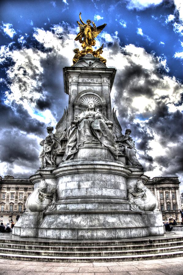 London Photograph - Angel statue at Buckingham Palace by Peggy Cooper-Berger