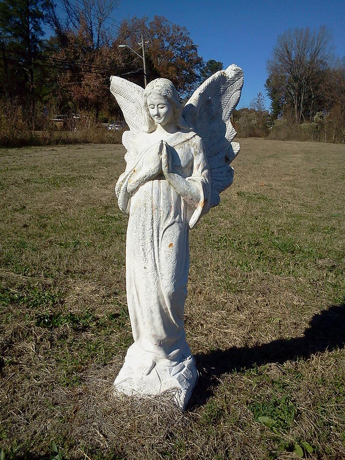 Tree Photograph - Angel Statue by Lisa Collinsworth