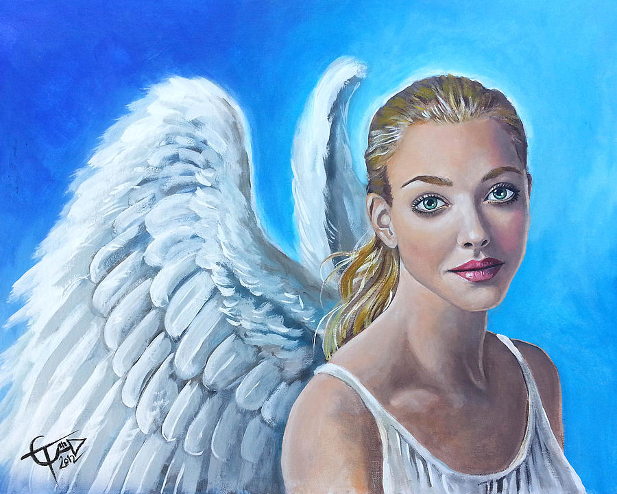 Amanda Seyfried Painting - Angel by Tom Carlton