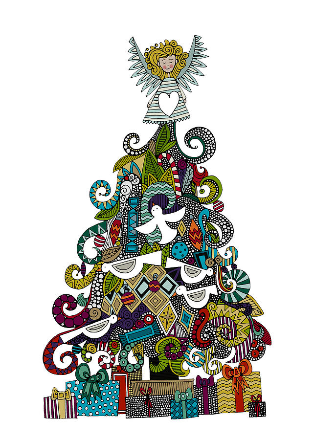 Angel Tree Drawing by MGL Meiklejohn Graphics Licensing