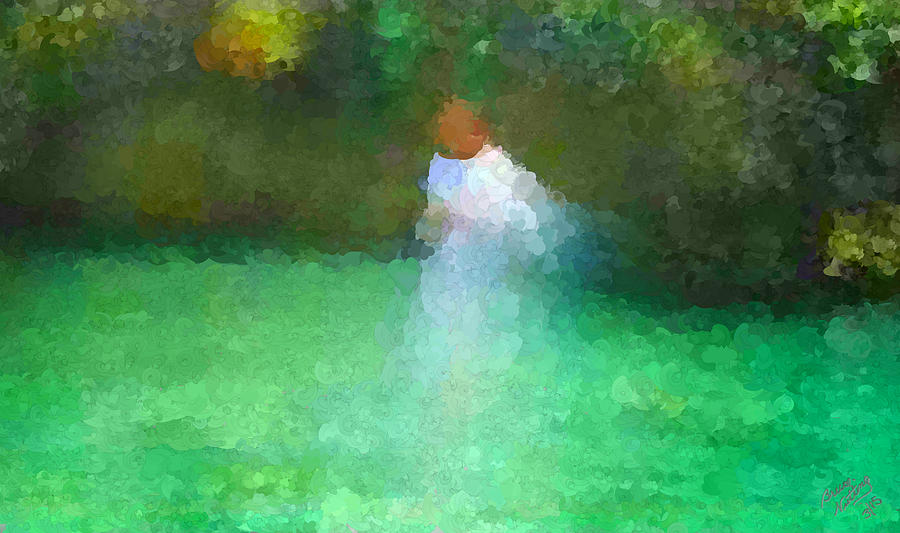 Angel Walking on Water Painting by Bruce Nutting