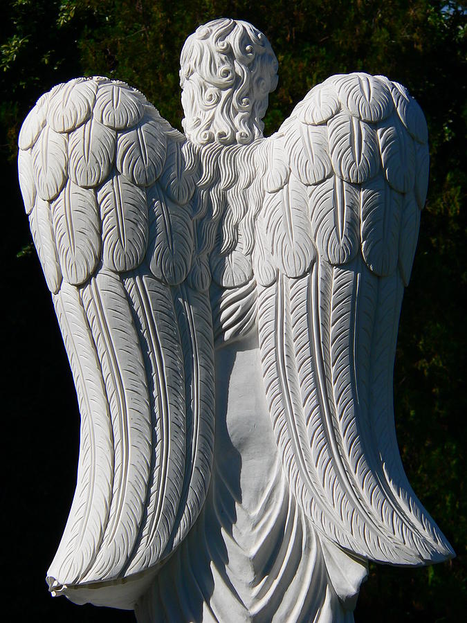 Angel Wings Statue Photograph by Jeff Lowe