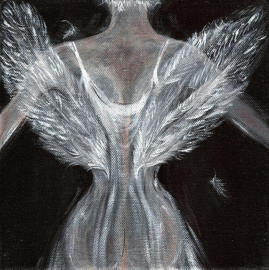 Feather Painting - Angel Wings by Susan Wright