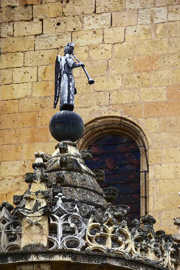 Angel with Trumpet Segovia Photograph by James Brunker