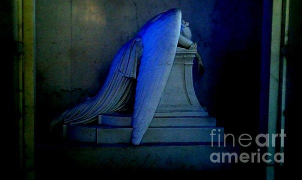 Angelic Blue Sorrow Photograph by Michael Hoard