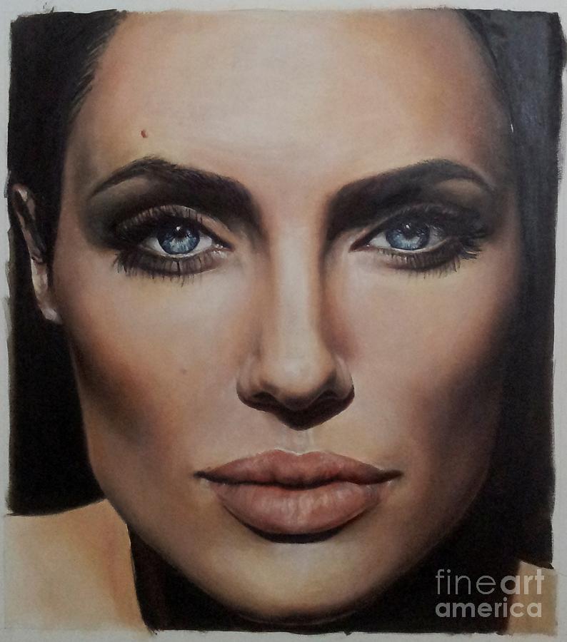 Angelina Jolie Painting - Angelina by Arual Jay