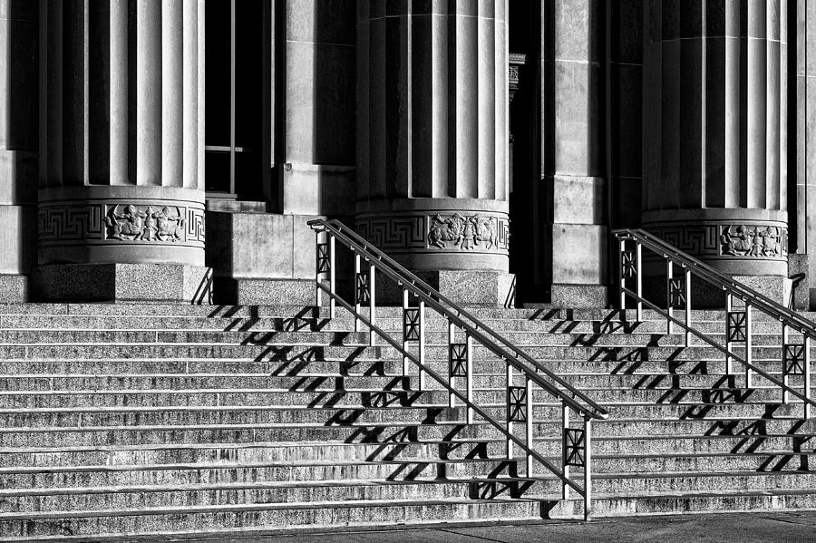 Angell Hall Steps Photograph by James Howe