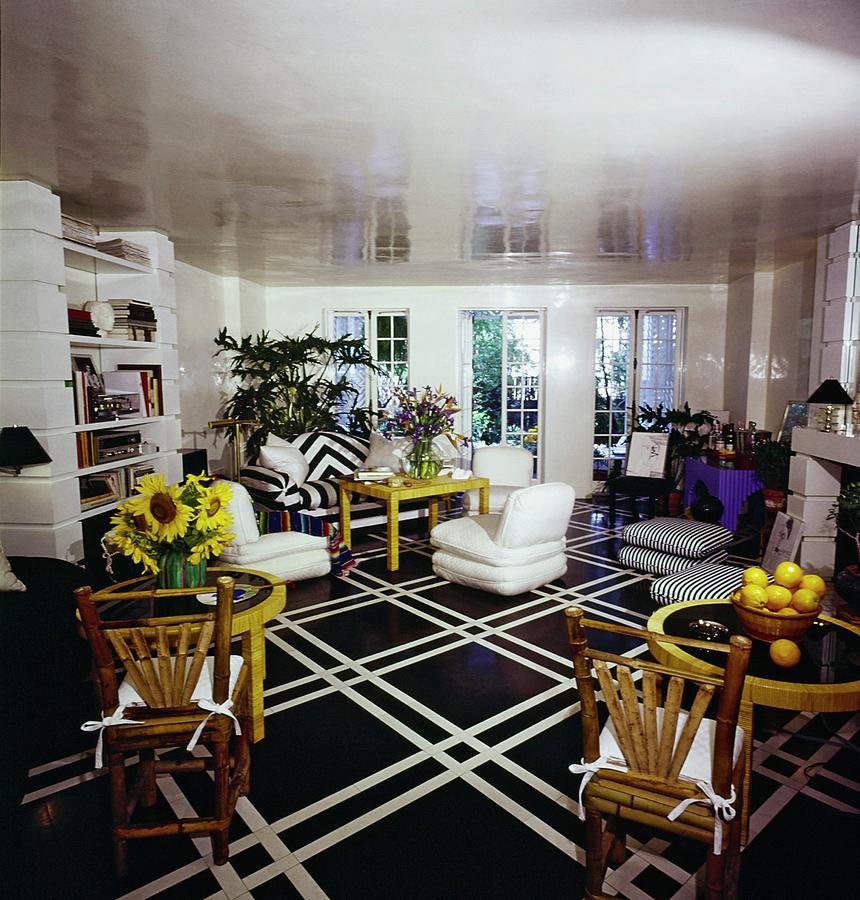 Angelo Donghias Living Room Photograph by Horst P. Horst