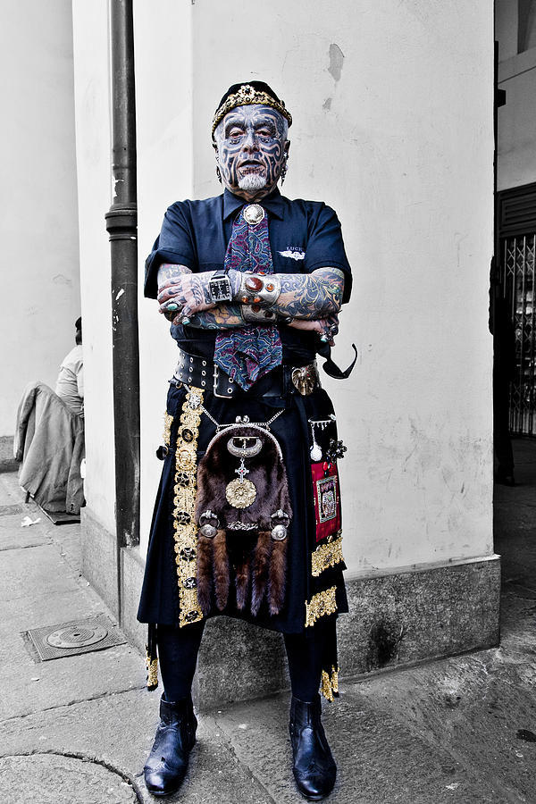 Angelo the Tattoo Man Photograph by Sonny Marcyan