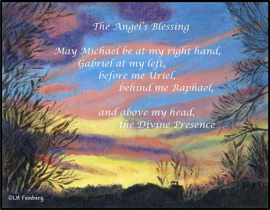Angels Blessing Painting by Linda Feinberg