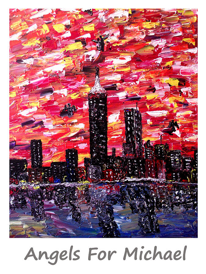 Boston Painting - Angels For Michael Named  by Mark Moore