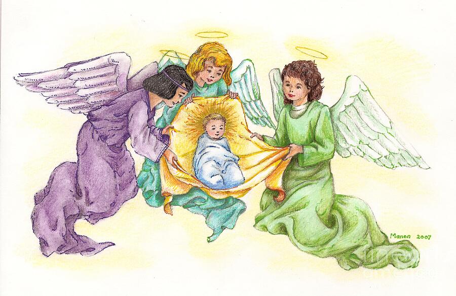 angels carrying jesus