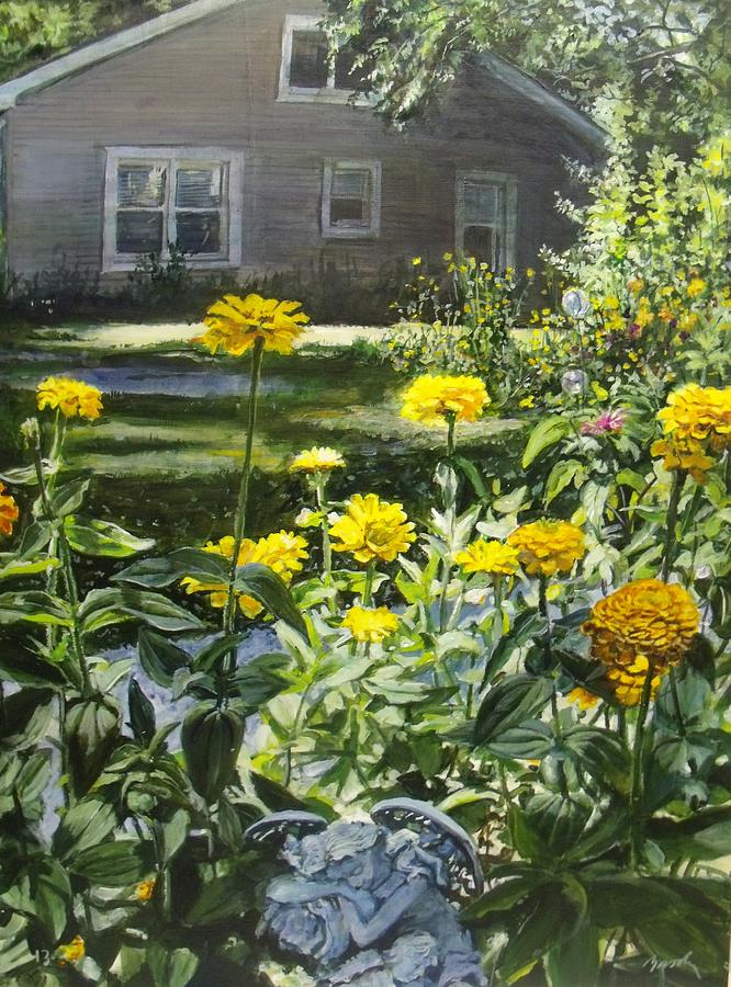 Angels In My Yard Painting by William Brody