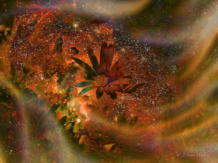 Angels In The Flower Garden Digital Art by J Larry Walker