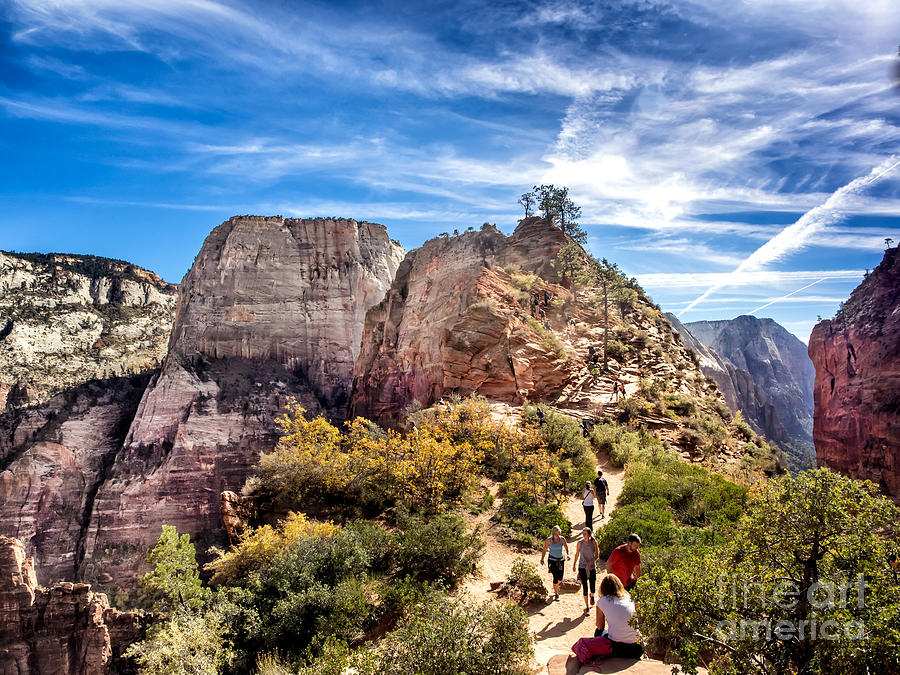 Angels Landing in Zion National Park Utah Photograph by Frank Bach ...