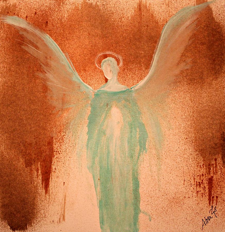 Angels of Divine Light Painting by Alma Yamazaki