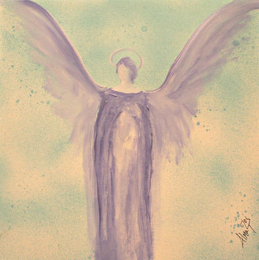 Angels of Divine Light Michael Painting by Alma Yamazaki