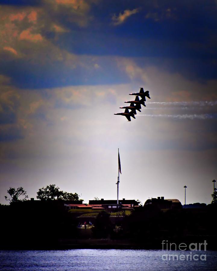 Angels Over Ft. McHenry 2 Photograph by Robert McCubbin