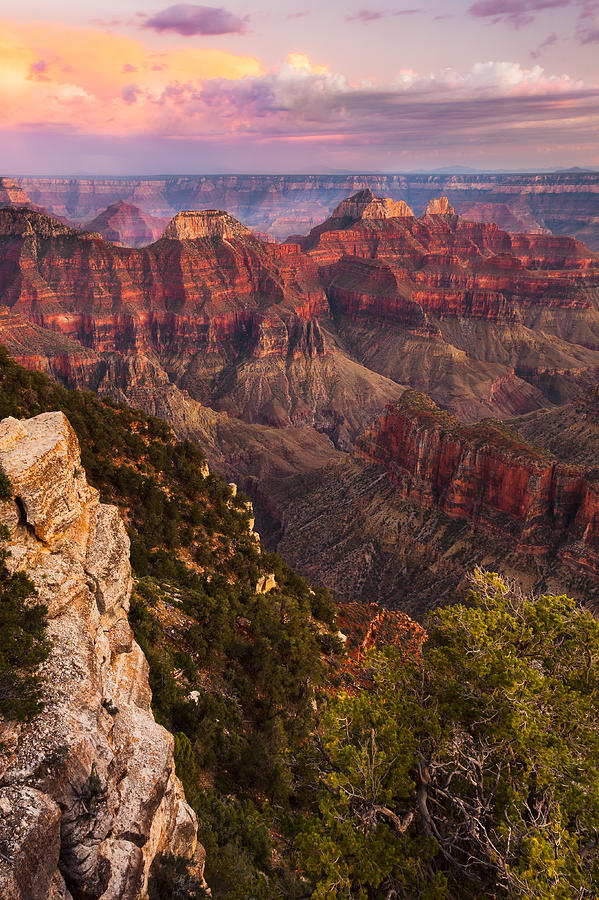 Angel's View - North Rim of the Grand Canyon Photograph by Adam Schallau