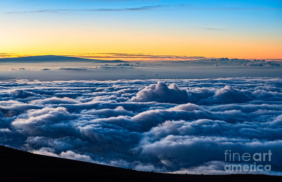 Haleakala National Park Photograph - Angels View - summit of Haleakala Volcano in Maui by Jamie Pham