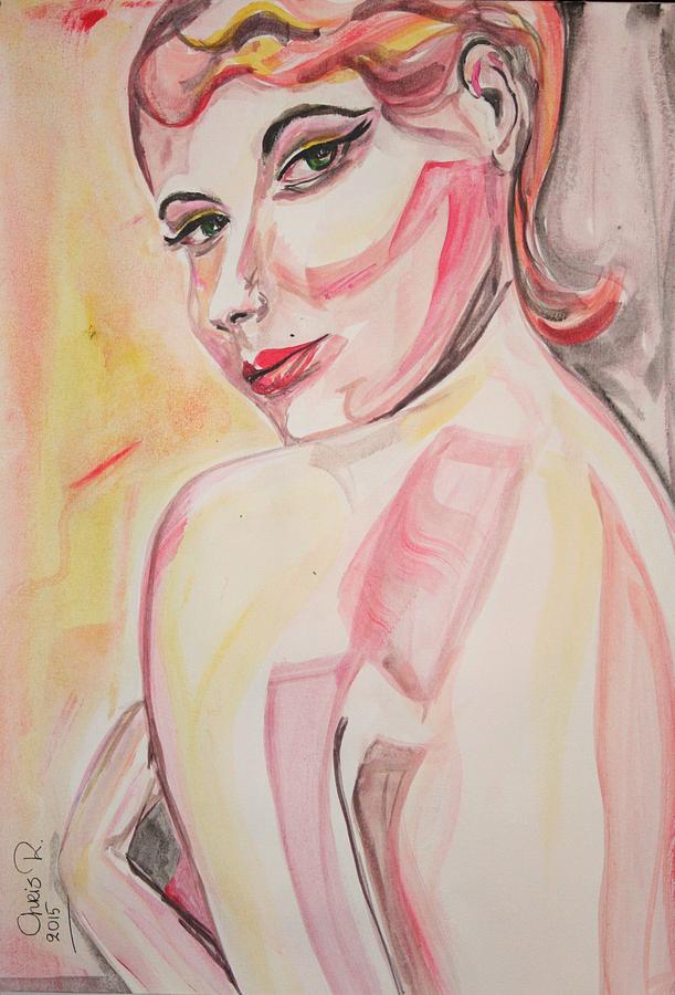 Angie Painting by Christel Roelandt