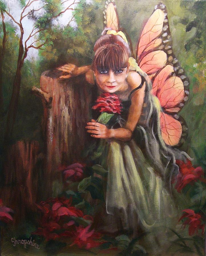 Angie woodland fairy Painting by Tom Shropshire