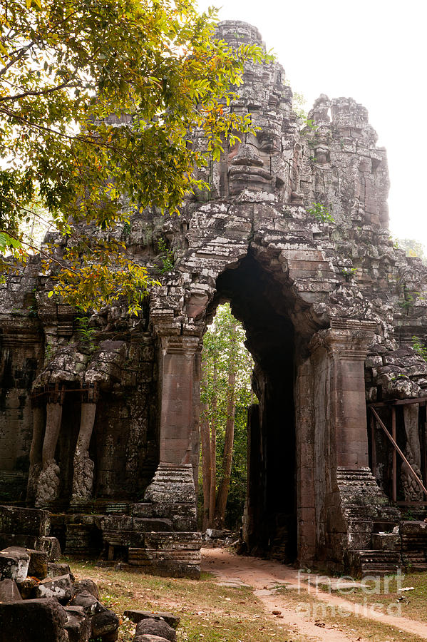 Angkor Thom East Gate 05 Photograph by Rick Piper Photography