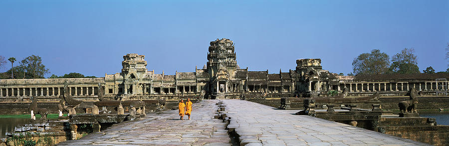 Buddha Photograph - Angkor Wat Cambodia by Panoramic Images