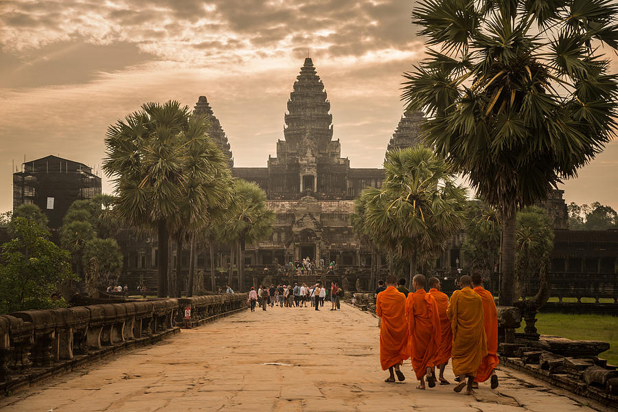 Angkor Wat one of the seven wonders of the world in Cambodia. Photograph by Boy_Anupong
