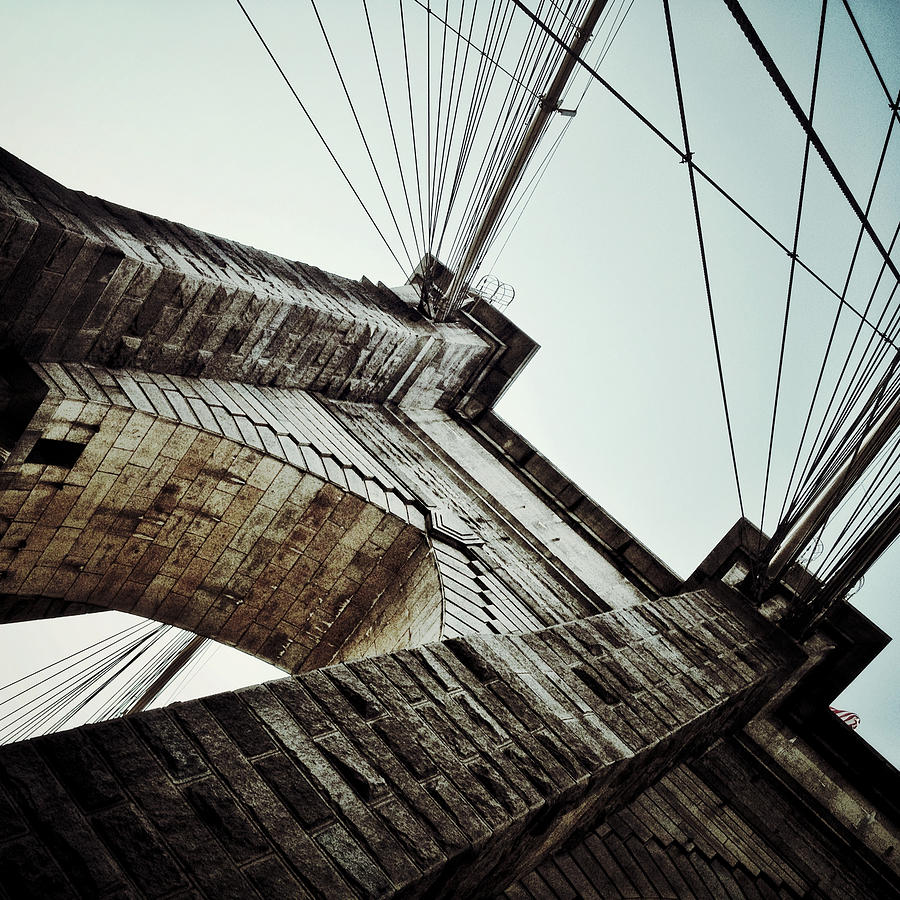 Brooklyn Bridge Photograph - Angled Architecture by Natasha Marco