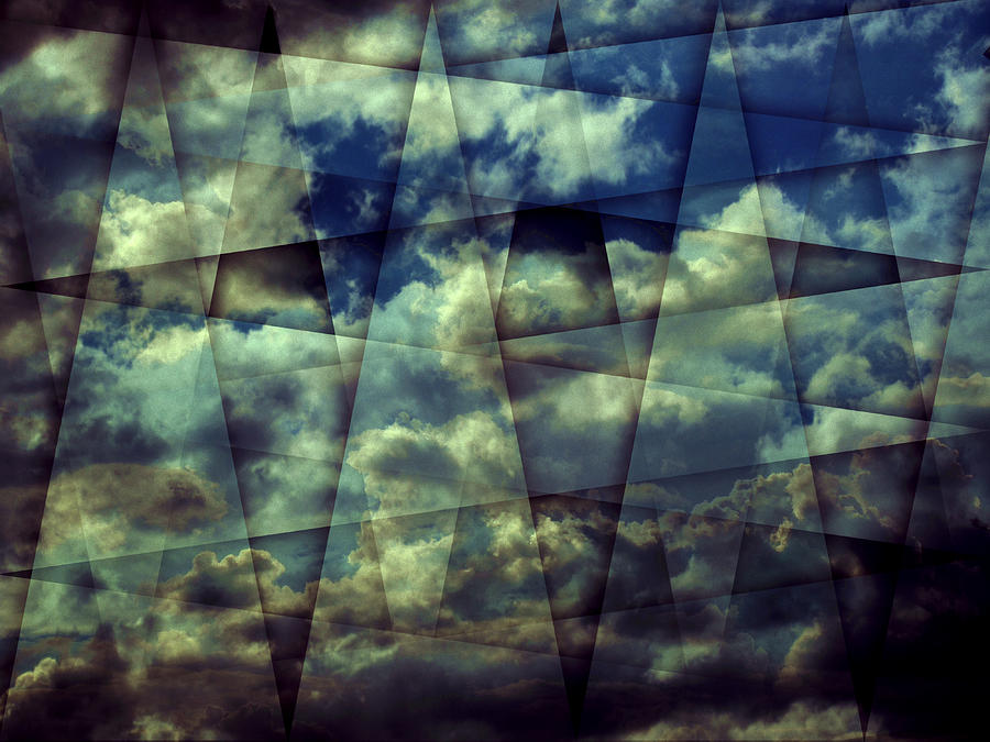 Abstract Photograph - Angled Clouds by Florin Birjoveanu
