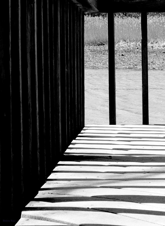 Angles and Shadows - Black and White Photograph by Shawna Rowe