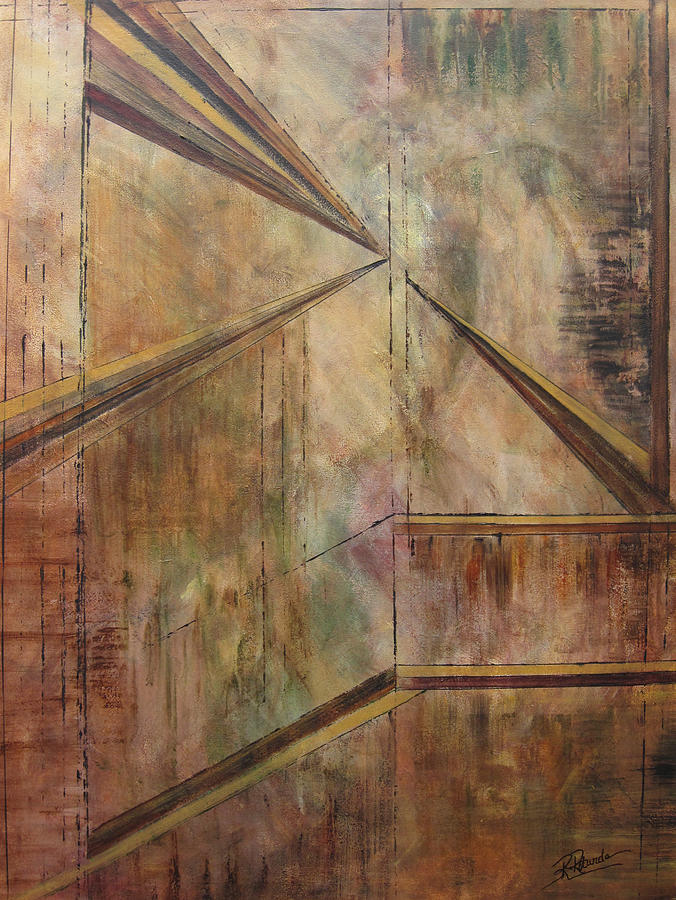 Abstract Painting - Angles of Enlightenment by Roberta Rotunda