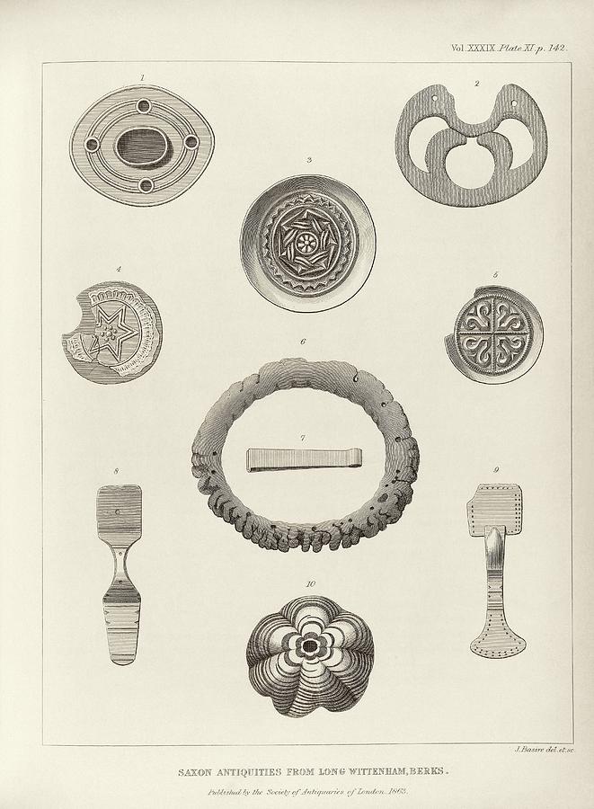 Anglo-saxon Artefacts Photograph by Middle Temple Library