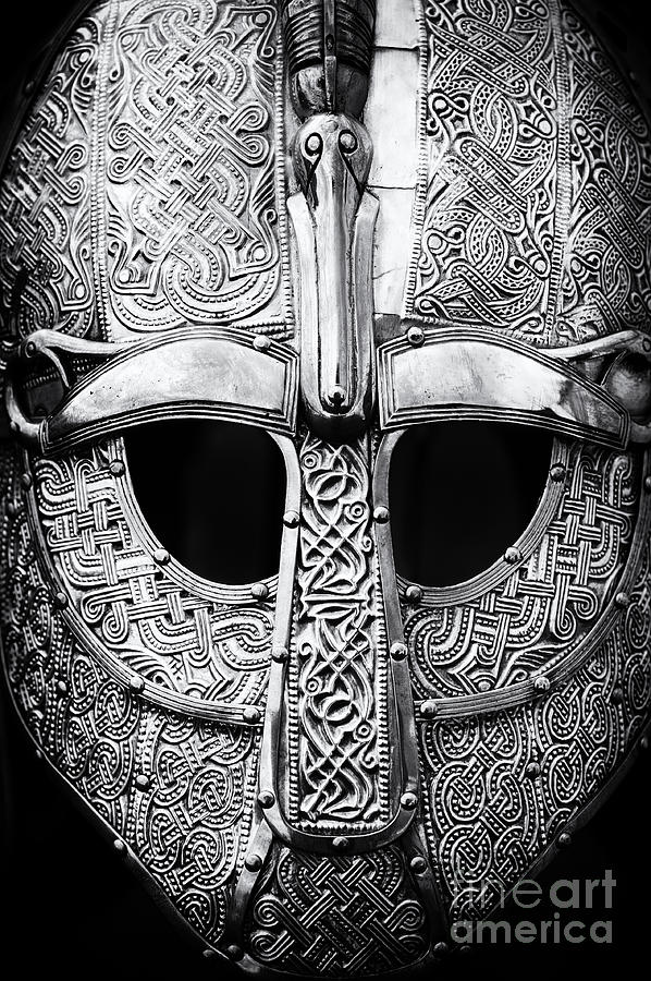 Black And White Photograph - Anglo Saxon Helmet by Tim Gainey