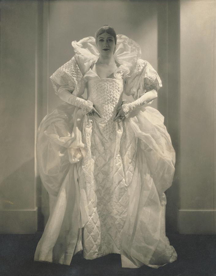 Angna Enters In Costume Photograph by Edward Steichen