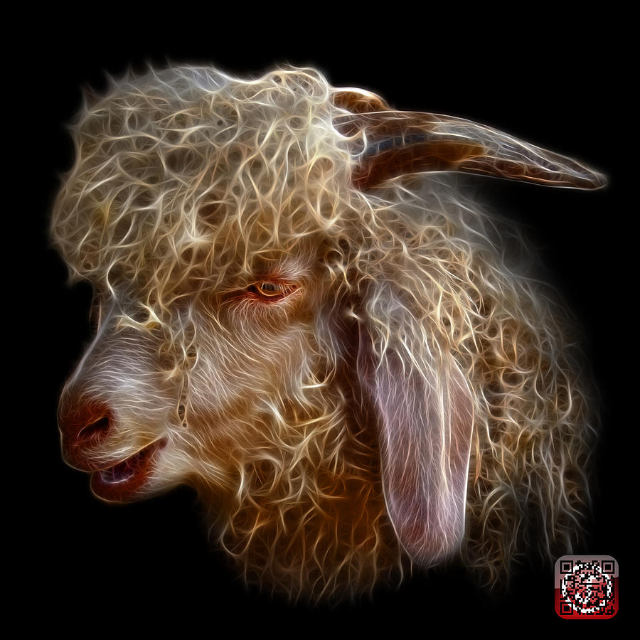 Angora Goat - 0073 F Digital Art by James Ahn
