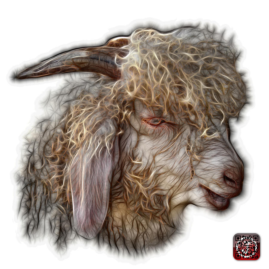 Angora Goat - 0073 FS Digital Art by James Ahn