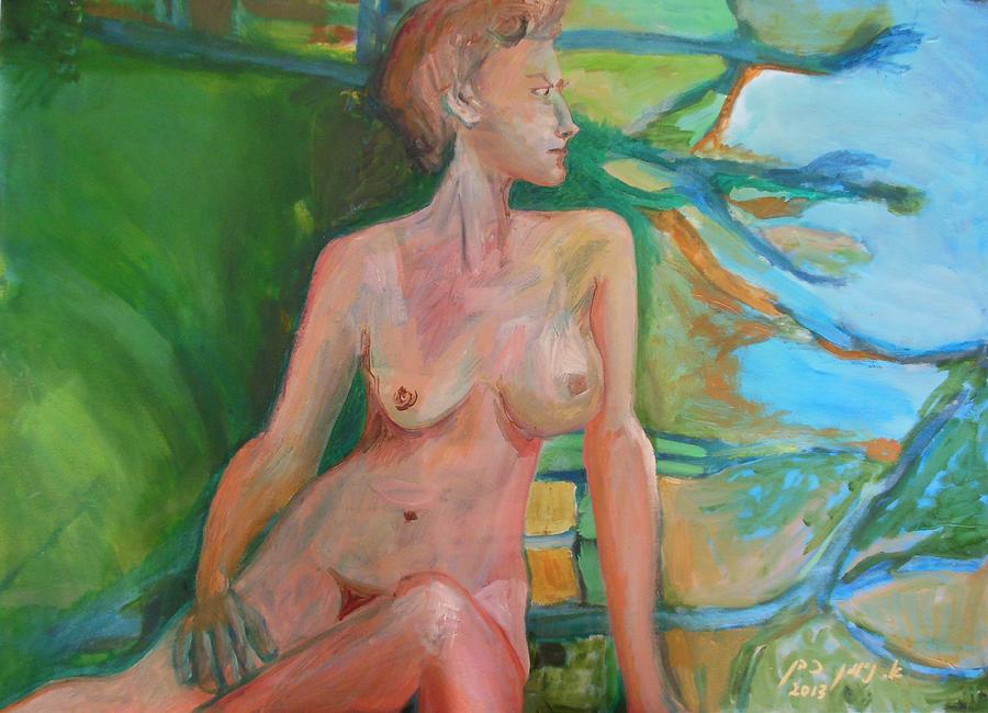Nude Painting - Angry and Beautiful by Esther Newman-Cohen