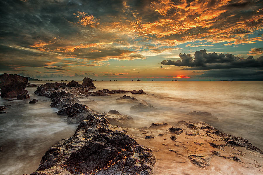 Coast Photograph - Angry Beach by Gunarto Song