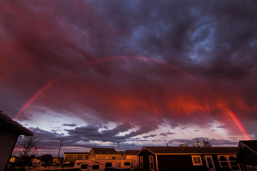 Angry Clouds and Rainbows Photograph by Valerie Pond