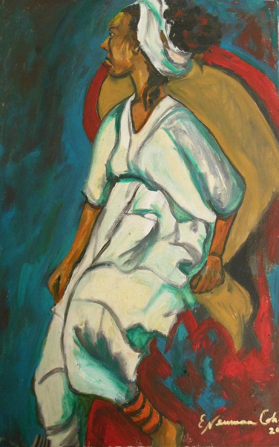 Angry Ethiopian Woman Painting by Esther Newman-Cohen